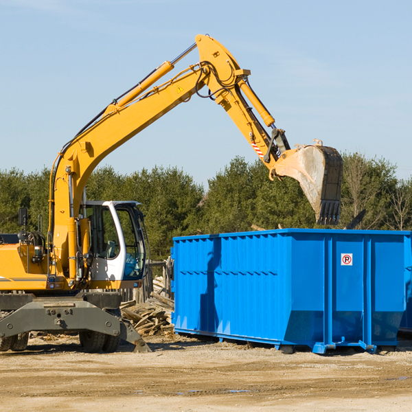 can i request a rental extension for a residential dumpster in Greenfield